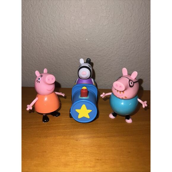 Vintage 2003 Jazwares Lot of 17 Peppa Pig Figures Daddy Pig Pedro Pony Zoe Zebra - Picture 2 of 6